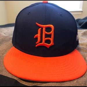 Detroit Tigers navy/orange fitted